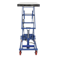 Pneumatic Hydraulic Scissor Lift Table, Steel, 35-1/2" L x 20" W, 800 lbs. Cap. Equipex