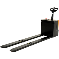 Transpalette &eacute;lectrique motoris&eacute; a/plateforme &agrave; conducteur debout, Capacit&eacute; 4500 lb, 96" lo x 30" la Equipex