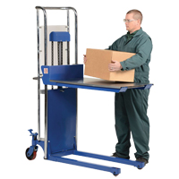 Gerbeur Hefti-Lift, M&eacute;canisme Pompe au pied, Capacit&eacute; de 300 lb, Levage max de 59" Equipex
