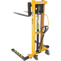 Gerbeur hydraulique manuel, Fonctionnement Pompe manuelle, Capacit&eacute; 2000 lb, Lev&eacute;e max 63" Equipex
