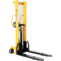 Gerbeur hydraulique manuel, Fonctionnement Pompe manuelle, Capacit&eacute; 2000 lb, Lev&eacute;e max 63" Equipex