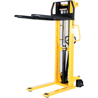 Gerbeur hydraulique manuel, Fonctionnement Pompe manuelle, Capacit&eacute; 2000 lb, Lev&eacute;e max 63" Equipex