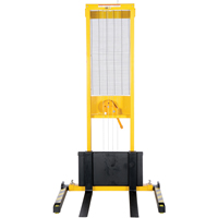 Gerbeur manuel, Fonctionnement Treuil manuel, Capacit&eacute; 770 lb, Lev&eacute;e max 60" Equipex