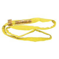 Polyester Round Sling, Yellow, 2-1/2" W x 3' L, 9000 lbs. Vertical Load Equipex