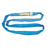 Polyester Round Sling, Blue, 4" W x 8' L, 23000 lbs. Vertical Load Equipex