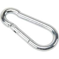 Zinc Plated Snap Hook, 220 lbs (0.11 tons) Working Load Limit, 3/16" Size, 5/16" Eye Equipex
