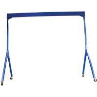 Grue-portique ajustable en acier, 20' lo, Capacit&eacute; 8000 lb (4 tonnes) Equipex