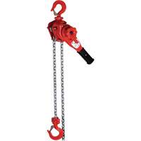 VQ Super Series Lever Hoist, 5' Lift, 3500 lbs. (1.75 tons) Capacity, Grade 100 Alloy Chain Equipex