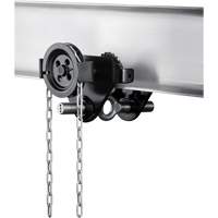 HTG Geared Clevis Trolley, 4409 lbs. (2 tons) Capacity, 2-39/64" - 8-43/64" Equipex