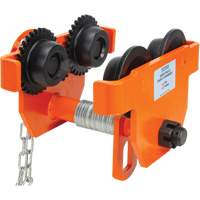 Adjustable Trolley with Safety Plates, 10000 lbs. (5 tons) Capacity, 4-14/16" - 6-7/8" Equipex