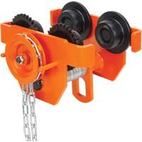 Adjustable Trolley with Safety Plates, 10000 lbs. (5 tons) Capacity, 4-14/16" - 6-7/8" Equipex