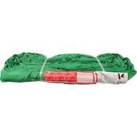 Polyester Round Sling, Green, 12' L, 6000 lbs. Vertical Load Equipex