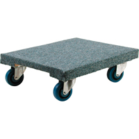 Wood Dollies - Heavy-Duty, Rubber Wheels, 1400 lbs. Capacity, 18" W x 24" D x 7" H Equipex