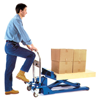 Low Profile Dandy Lift Scissor Lift Table, 37-1/10" L x 19-7/10" W, Steel, 1100 lbs. Capacity Equipex