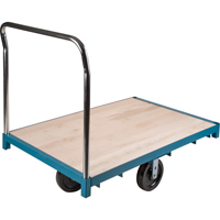 Heavy-Duty Platform Truck, 48" L x 24" W, 2500 lbs. Capacity, Nylon Casters Equipex