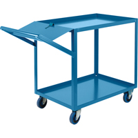 Order Picking Carts, 36" H x 24" W x 64" D, 2 Shelves, 1200 lbs. Capacity Equipex