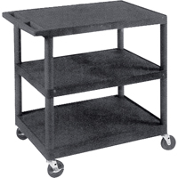 Utility Cart, 3 Tiers, 18" x 34" x 24", 400 lbs. Capacity Equipex