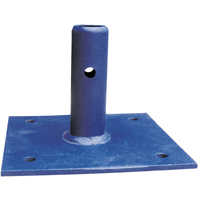 Scaffolding Accessories - Fixed Base Plate, Base Plate, 6" W x 6" H Equipex