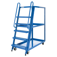 Chariot &agrave; cueillette, Acier, 27-7/8" la x 56-1/8" p, 3 tablettes, Capacit&eacute; 1000 lb Equipex