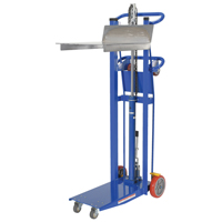 Gerbeur &agrave; plateforme hydraulique, M&eacute;canisme Pompe au pied, Capacit&eacute; de 750 lb, Levage max de 52" Equipex