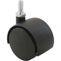 Roulette &agrave; roue double (s&eacute;ries 300/400), Pivotant, Diam&egrave;tre 2" (51 mm), Capacit&eacute; 75 lb (34 kg) Equipex