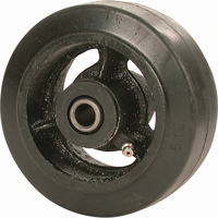 Roue en caoutchouc moul&eacute;, 4" (102 mm) dia. x 2-1/2" (63,5 mm) la, Capacit&eacute; de 400 lb (181 kg) Equipex