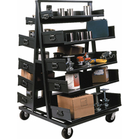 Chariots Adjust-A-Tray, 30" x 38" x 64", Capacit&eacute; 2500 lb Equipex