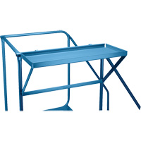 Mechanics/Maintenance Rolling Ladder, Steel, 4 Steps, 38" Platform Height Equipex