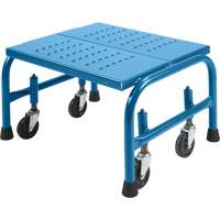 Rolling Step Stand 20 X 16 X 12, 1 Steps, 18" Step Width, 12" Platform Height, Steel Equipex