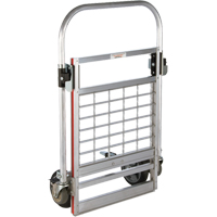 Chariot &agrave; plateforme repliable &agrave; quatre roues, Aluminium, 750 lb, 31" lo x 23-1/4" la, Hauteur 39" Equipex
