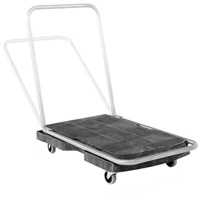 Chariot &agrave; plateforme utilitaire, 30-1/2" lo x 20-1/2" la, 250 lb cap, Roues Caoutchouc Equipex
