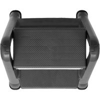 Escabeau repliable, 2 marches, 19-1/2" x 20-1/2" x Hauteur 22-3/4" Equipex