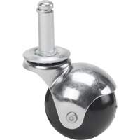 Roulette zingu&eacute;e, Pivotant avec frein, Diam&egrave;tre 2" (50,8 mm), Capacit&eacute; 200 lb (91 kg) Equipex