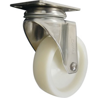 Roulette, Pivotant, 4" (101,6 mm), Nylon, 200 lb (91 kg) Equipex