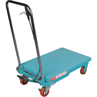 Heavy-Duty Hydraulic Scissor Lift Table, 27-1/2" L x 17-3/4" W, Steel, 330 lbs. Capacity Equipex