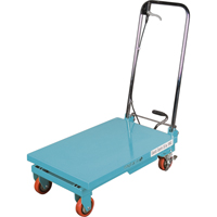 Heavy-Duty Hydraulic Scissor Lift Table, 27-1/2" L x 17-3/4" W, Steel, 330 lbs. Capacity Equipex
