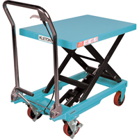Heavy-Duty Hydraulic Scissor Lift Table, 32" L x 19-3/4" W, Steel, 660 lbs. Capacity Equipex
