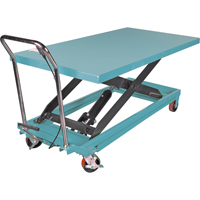 Heavy-Duty Hydraulic Scissor Lift Table, 63" L x 31-7/8" W, Steel, 1100 lbs. Capacity Equipex