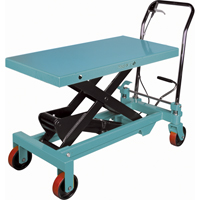 Heavy-Duty Hydraulic Scissor Lift Table, 39-3/8" L x 20-1/8" W, Steel, 1650 lbs. Capacity Equipex