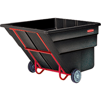 Chariot basculeur en acier, Poly&eacute;thyl&egrave;ne, 2 vg³, Capacit&eacute; de charge de 2300 lb Equipex