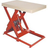 Scissor Lift Table, Steel, 36" L x 20" W, 1100 lbs. Capacity Equipex