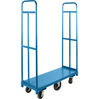Chariot &agrave; plateforme U-Boat, 48" lo x 18" la x Capacit&eacute; 1500 lb, Roues en Caoutchouc Equipex