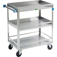 Chariots avec barres de retenue, 3 Tiers, 19" la x 34-3/4" h x 31" p, Capacit&eacute; 500 lb Equipex
