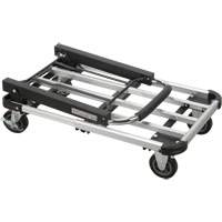 Chariots &agrave; plateforme pliants, Aluminium, 300 lb, 28" lo x 16" la, Hauteur 32" Equipex