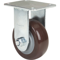 Roulette, Fixe, 4" (101,6 mm), Polyur&eacute;thane, 440 lb (199,58 kg) Equipex