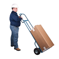 Deluxe Hi-Boy Hand Truck, P-Handle Handle, Steel, 72" Height, 700 lbs. Capacity Equipex