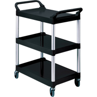 Service Cart, 3 Tiers, 19" x 38" x 34", 200 lbs. Capacity Equipex