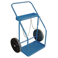 Chariots pour bouteilles de gaz, Roues Caoutchouc, Base de , 1000 lb Equipex