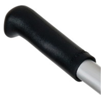 Poign&eacute;e en caoutchouc noir pour diable en aluminium Equipex