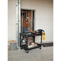 Chariot utilitaire robuste - 4500-88, 2 tiers, 17-1/8" x 33-1/4" x 39", Capacit&eacute; 500 lb Equipex